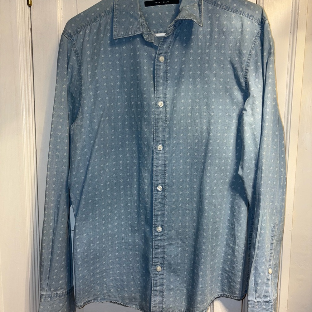 Men's Blue Denim Shirt